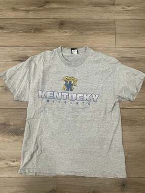 Vintage 90s A|S Sports Kentucky Wildcats T-Shirt Gray L